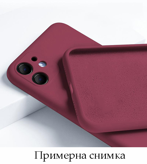 My Choice Изчистен силиконов кейс Realme C35 (2022) – Виненочервен