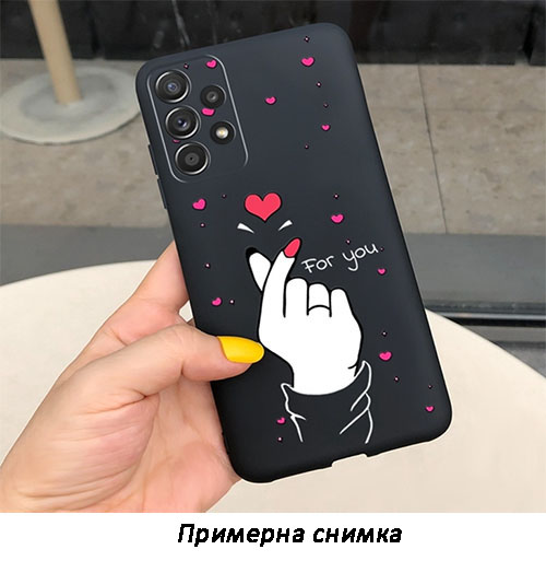 Tpu Кейс със снимка Nokia C21 Plus (2022) – For You/Черен