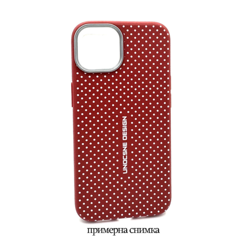 Umocsne design Кейс тпу за Realme Note 60 – Червен фон с бели точки
