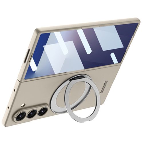 Калъф с магнитен пръстен за Samsung Galaxy Z Fold 8 титаниум стойка