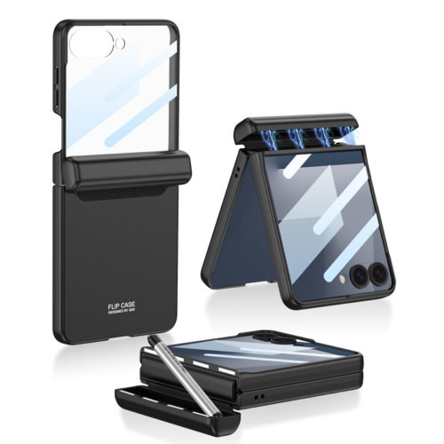 Калъф с място за писалка за Samsung Galaxy Z Flip 8 черен
