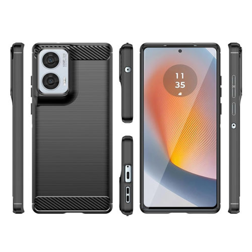 Карбонов калъф за Motorola Moto G86 отвори и бутони