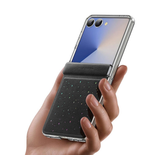 Луксозен кожен калъф за Samsung Z Flip 8 гръб