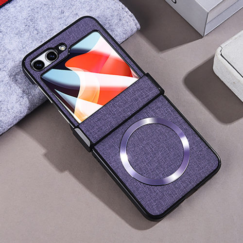 Магнитен калъф за Samsung Galaxy Z Flip 8 лилав
