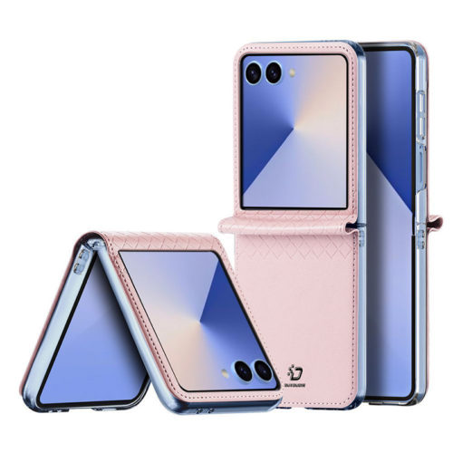 Оригинален кожен калъф за Samsung Galaxy Z Flip 8 розов