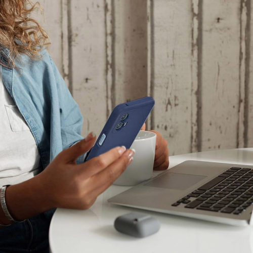 Силиконов калъф за Motorola Moto G36 син телефон