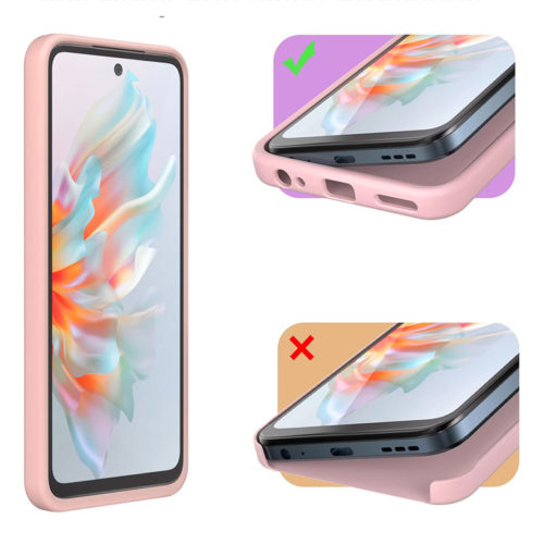 Силиконов калъф за Motorola Moto G37 пепел от рози пълна защита