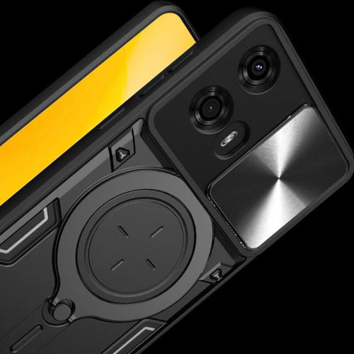 Удароустойчив калъф с ринг за Motorola Moto G36 камера