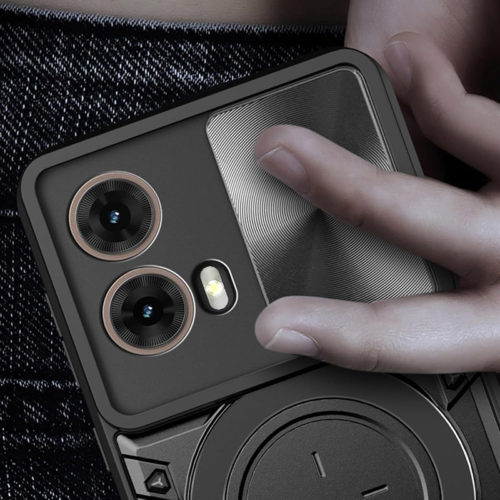 Удароустойчив калъф с ринг за Motorola Moto G86 розов удобство