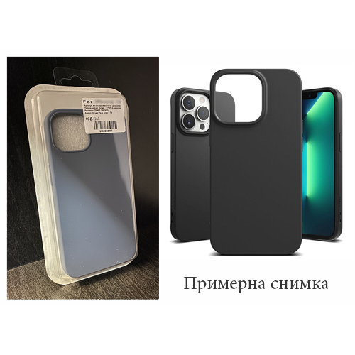 Изчистен силиконов кейс Samsung Galaxy A22 4G – Сиво-синьо (S17–A2)