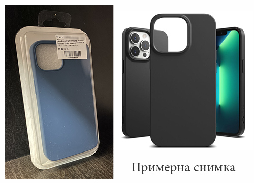 Изчистен силиконов кейс Samsung Galaxy A22 4G – Синьо