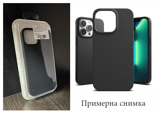 Изчистен силиконов кейс Samsung Galaxy A22 4G – Черен (S17-A2