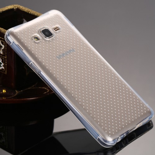 Силиконов гръб прозрачен на точки Samsung Galaxy J5 (2016)